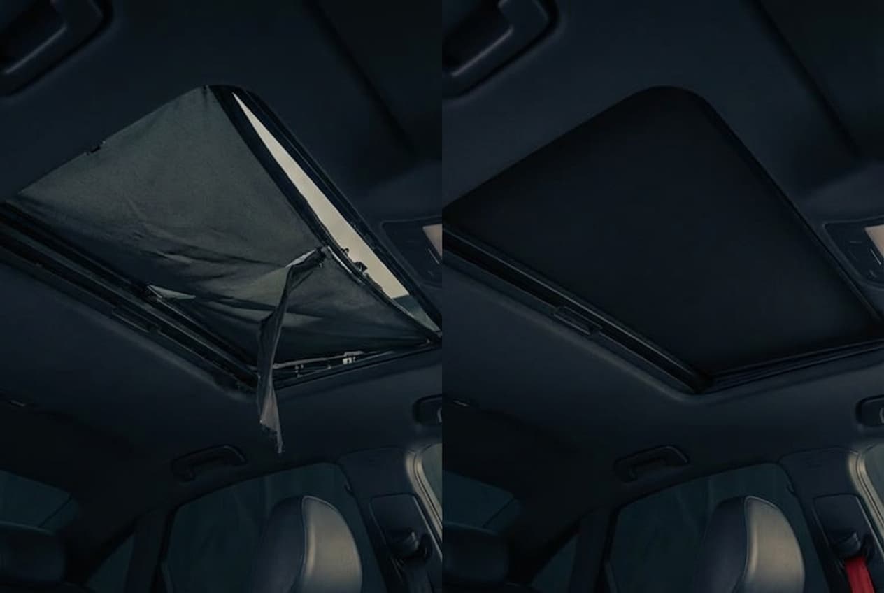 Ремонт шторок люка