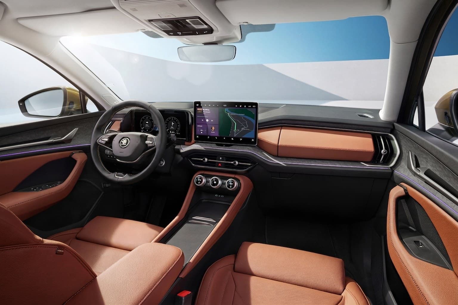 Салон Škoda Superb Combi — покраска руля | Автоателье BIRSON СПб