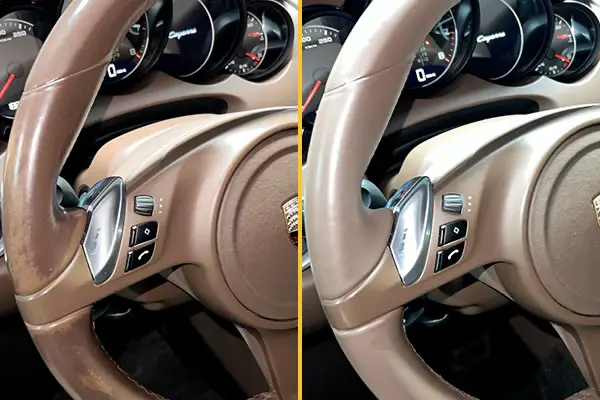 Покраска руля Porsche Cayenne